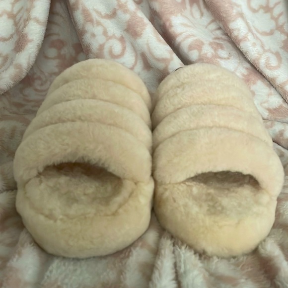 UGG Shoes - UGG Fluff Yeah slides. Tan, brown and white size 5.